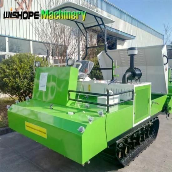 Wishope Farming Crawler Tractor Farm Track with Rotary Cultivator