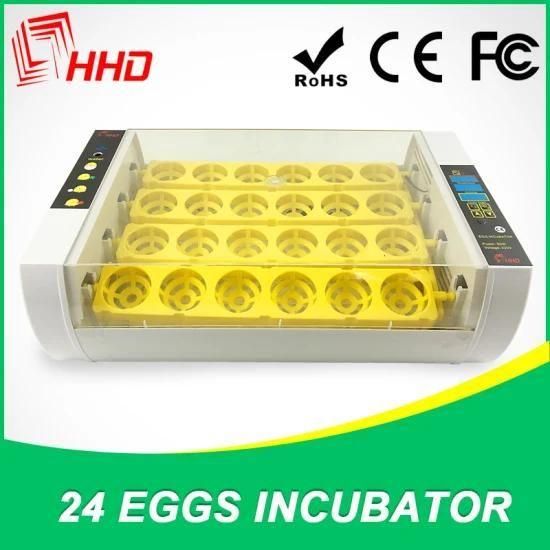 Cheap Quail Egg Incubator for Hatching 24 Chicken Eggs