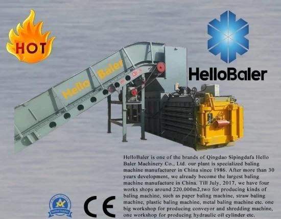 Waste paper baler for automatic baling waste paper cardboard plastic metal tyre scrpas ...