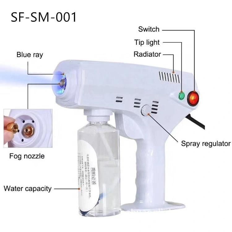 Disinfection Blue Light Nano Steam Spray Gun, Disinfection with Ulv Cold Fogger Sprayer