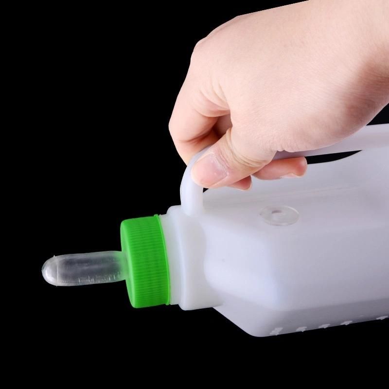 Plastic Calf Lamb Rubber Nipple Milk Bottle Feeding Calves 850ml Milk Bottle