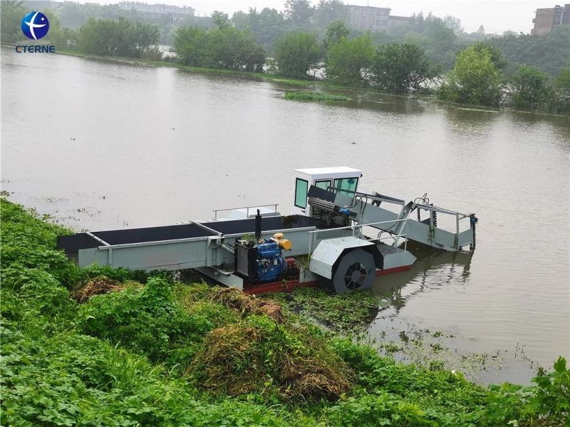 Weed Harvesting Machine China Professional Water Aquatic Weed Cutting Dredger