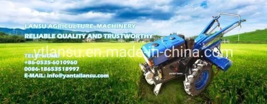 Factory Price 2 Wheels Walking Tractor with Rotary Tiller Diesel Engine