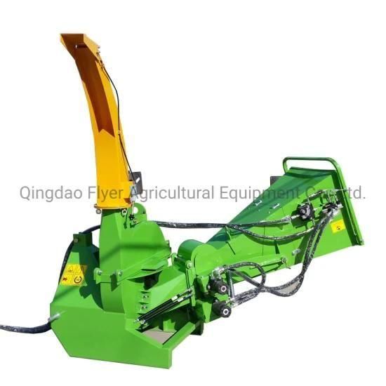 Pto Driven Wood Chipper Diameter Two Hydraulic Feeding Rollers 3point Hitch Wood Chipper