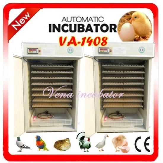 Commercial Automatic Duck Egg Incubator for Poultry Egg Hatchery Va-1408