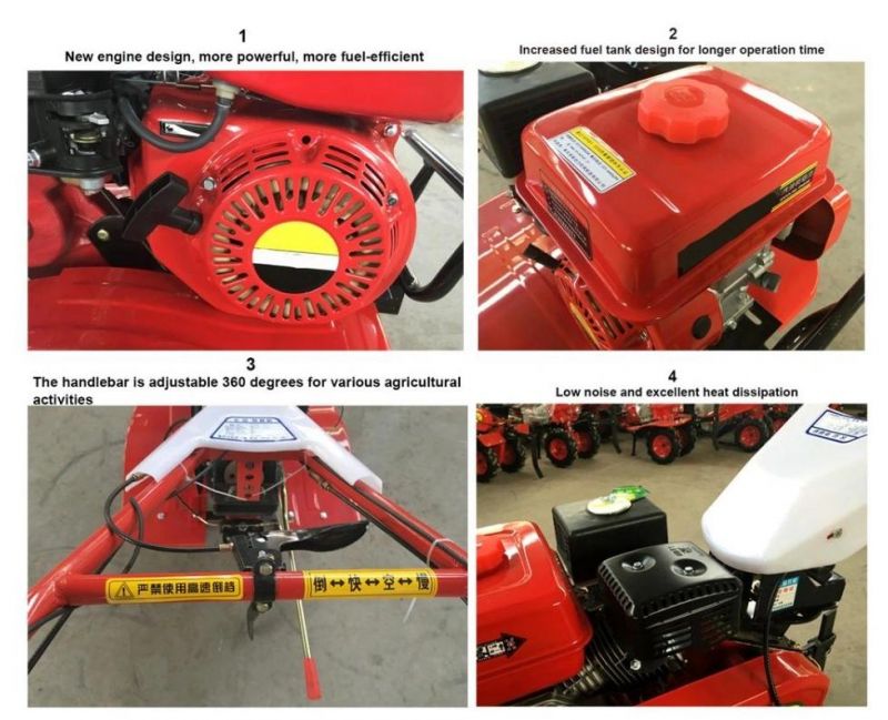 Rotary Cultivator Agricultural Equipment Mini Power Tiller