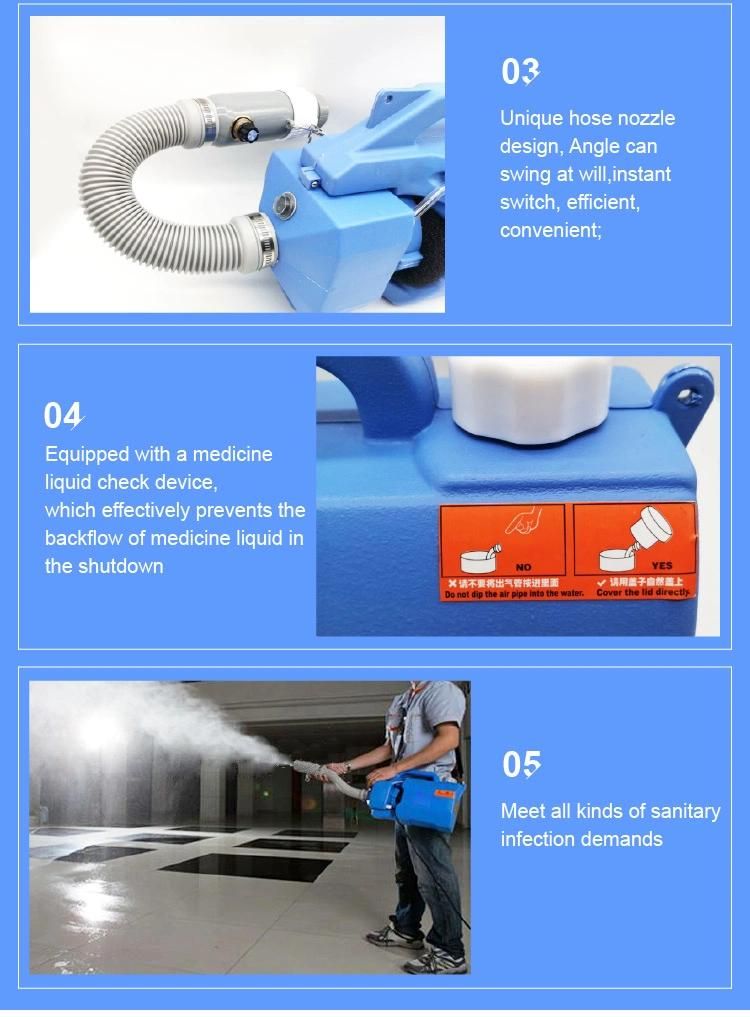 Portable Ulv Cold Fogger, Epidemic Prevention Electric Sprayer, Disinfection Electric Fogger