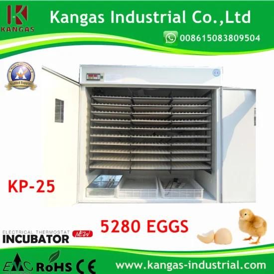 Energy-Saving Holding 5280 Chicken Eggs Incubators for Sale China (KP-25)