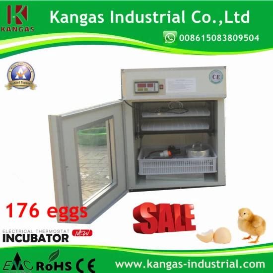 176 Eggs CE Certificate Automatic Cheap Egg Incubator for Sale (KP-4)