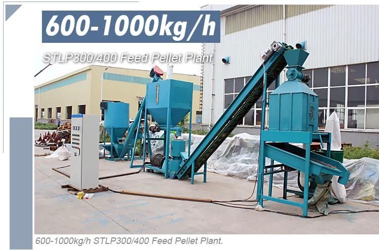 600-800kg/H Farm Use Rice Husk Animal Feed Plant