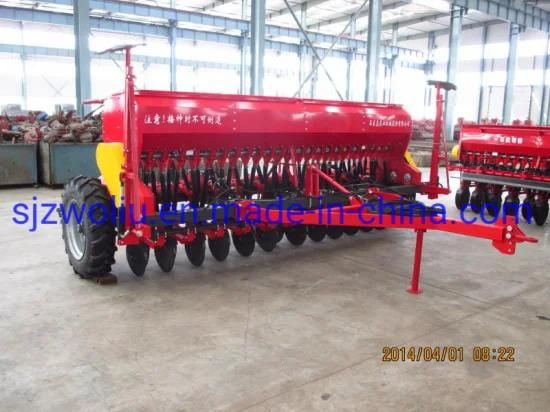 Big Farm Using Trailed Type 24 Rows Grain Seed Drill with Fertilizer, Sweet Sorghum, ...