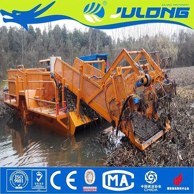 Julong Electric Automatic Aquatic Weed Harvester & Water Grass Cutting & Weed Cutting Machine/Water Lawn Mower Machinery