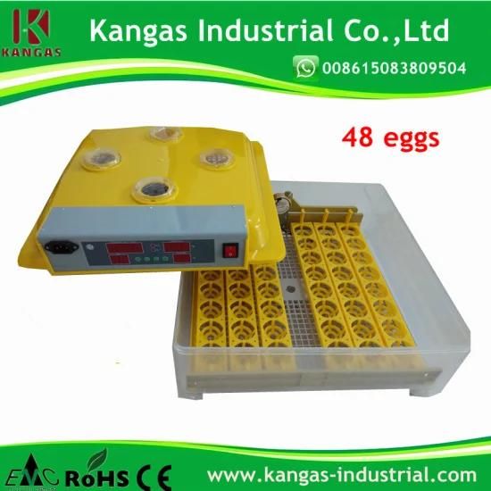 Incubators for Chickens High Hatching Rate 48 Eggs CE Approved Automatic Egg Incubator