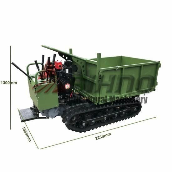 Oil Plam Plantation Hydraulic Truck Dumper 0.6 Ton 0.8 Ton 1.2ton 1.5 Ton 2 Ton Crawler ...