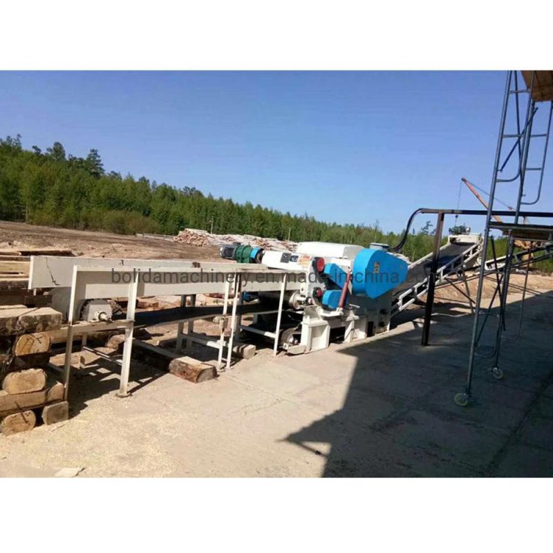 Can Be Logs, Path Wood and Other Cutting Length Is Different, Cut Flat, Uniform Thickness of High Quality Wood Chip Drum Chipper