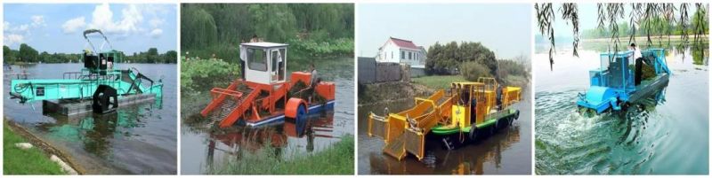 New Design Aquatic Weed Cutting Dredger with Mechanical Arm Full Hydraulic Weed Cutting Boat