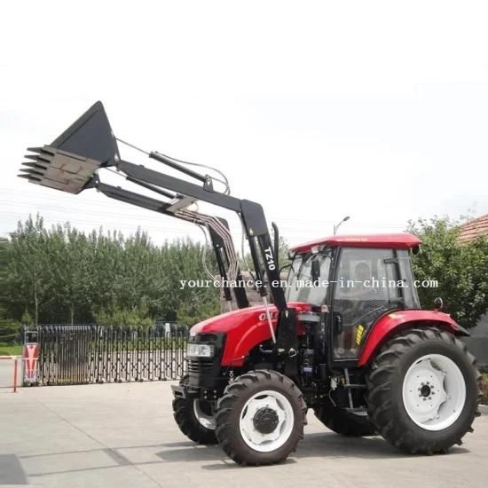 Congo Hot Sale Tz10d 70-100HP 4WD Wheel Farm Tractor Quick Hitch Front End Loader with ISO ...