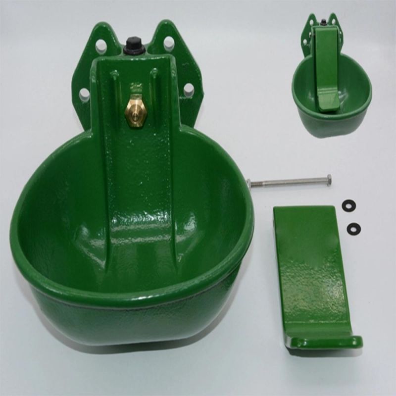 Cast Iron Cattle Water Bowls Powder Coated 2L with High Flow Rate Valve