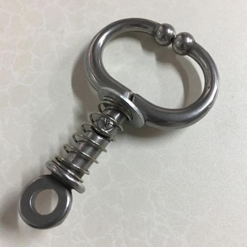 Stainless Steel Cattle Nose Holder with Spring