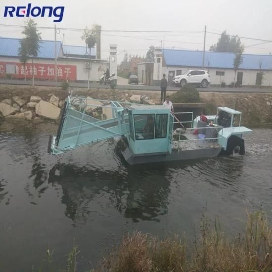 Automatic Aquatic Weed Cutting Machine River Cleaning Boat Weed Harvester Ship/ Weed ...