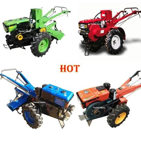 Hot Sale Factory Supplier Good Quality Water Cooled Diesel Two Wheel Walking Tractor ...