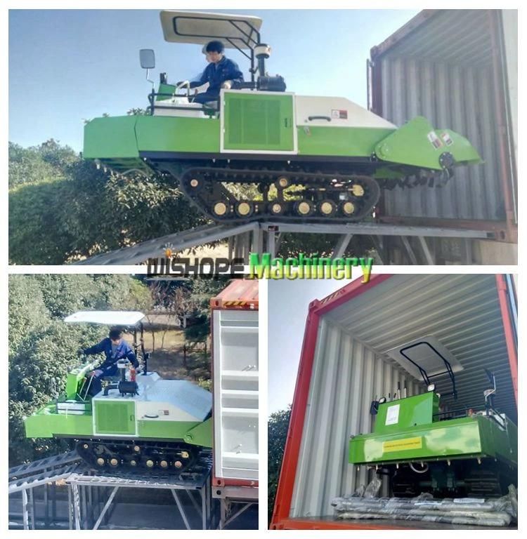 Wubota Machinery Paddy Field Use Crawler Rubber Track Cultivator for Sale in Philippines