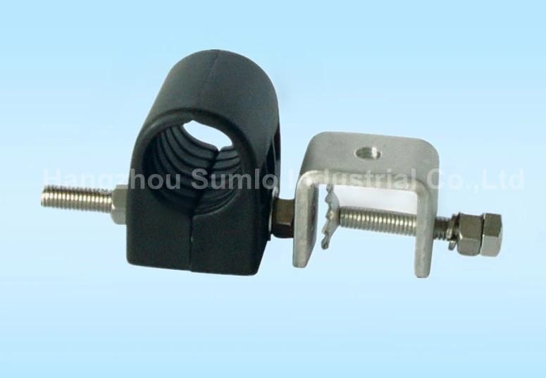 Two (Double) Hole Type Feeder Clamp (Click-on cable hangers)