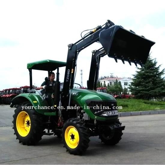 France Hot Sale Tz08d Euro Quick Hitch Type 55-75HP Tractor Mounted Front End Loader with ...