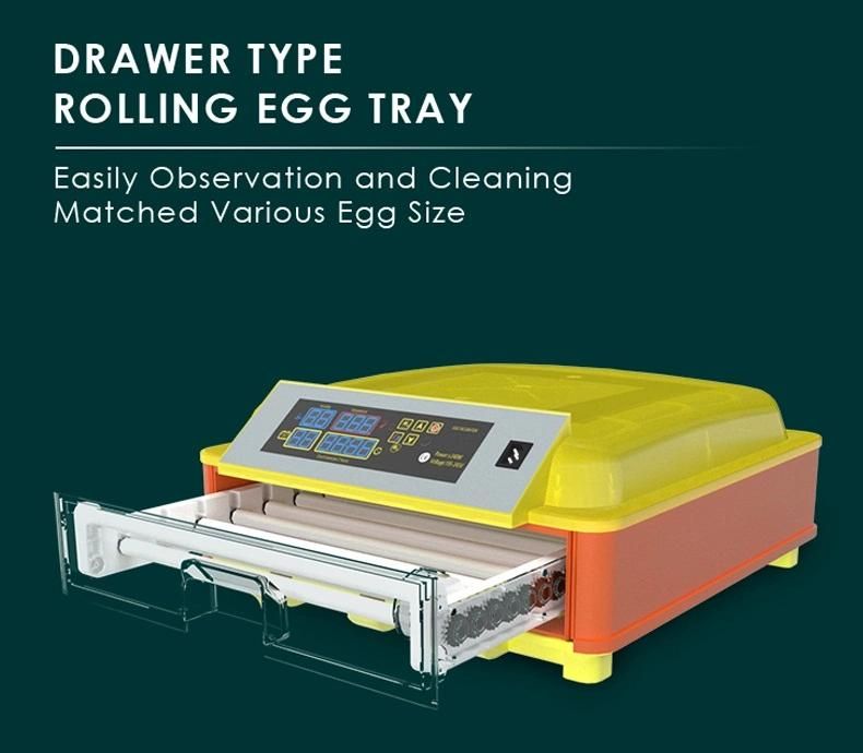 Bright Orange Hhd R46 Egg Incubator with Drawer Type Roller Egg Tray