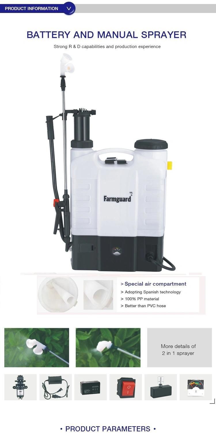 Factory Disinfection Electrostatic Sprayer Agricultural Knapsack Manual Sprayer PE Material