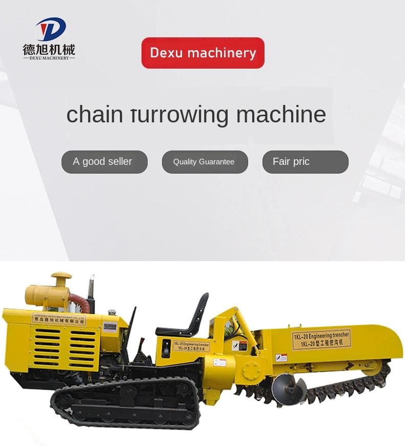 Popular Using of Soil Ditching Machine for Waterpipe Line Laying