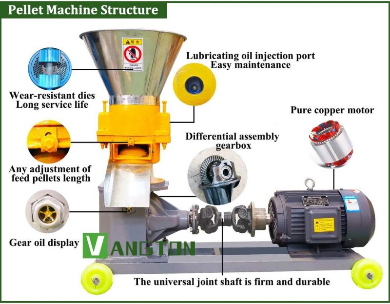 Farm Equipment Poultry Feed Pellet Making Mill Machine