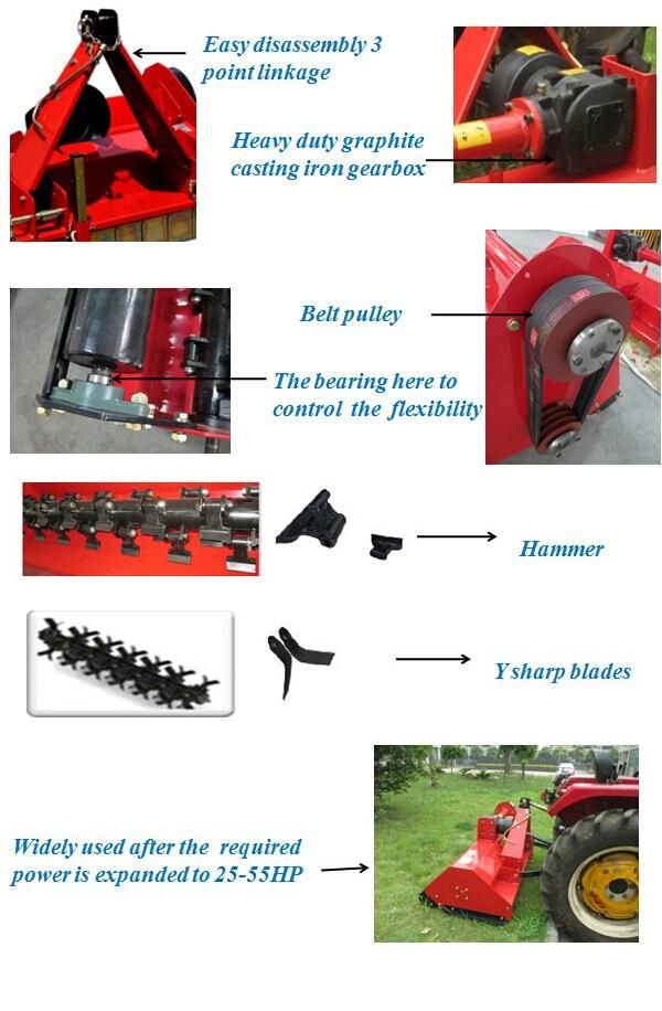 Tractor Mini 3 Point Cheap Wholesale Gearbox Flail Mower
