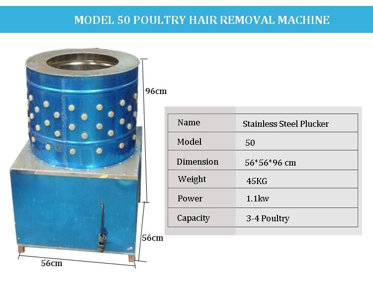 Stainless Steel Material Used Feather Chicken Plucker Machine for Sale