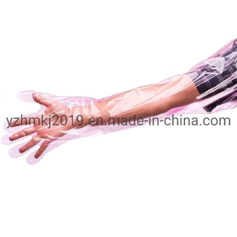 High-Quality Disposable Polyethylene Plastic PE Long Sleeve Gloves for Animal