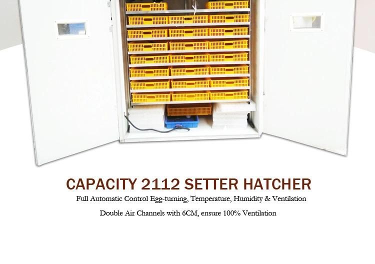 Automatic Incubator Hatcher Chicken Hatching 2000 Eggs Incubation Machine