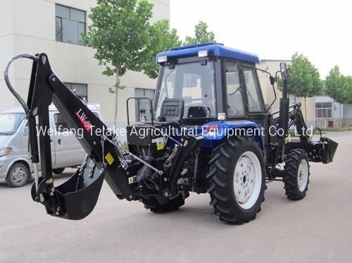 Telake Agricultural Machine Mini Four Wheel Garden Small Tractor with Excavator Bucket/ ...