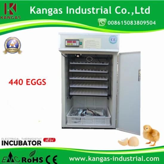 CE Certified High Hatching 440 Eggs Cheap Multifunction Automatic Poultry Egg Incubator