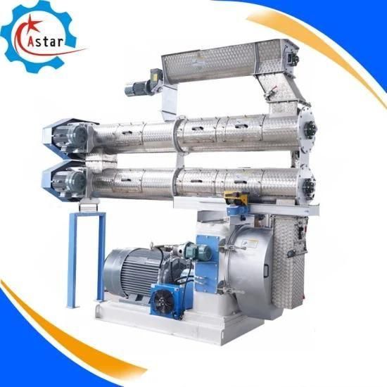 Ce Approved Automatic Ring Die Animal Feed Pellet Mill Szlh420