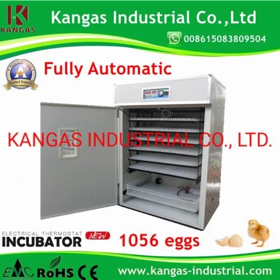 CE Commercial Poultry Large Automatic 1056 Chicken Egg Incubator