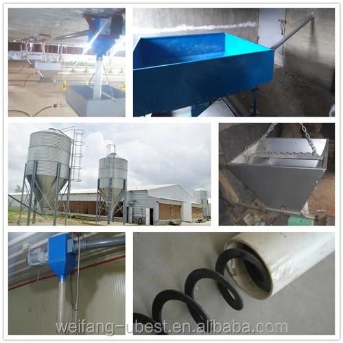 Poultry Farm Shed Design Convenient Broiler Cage Equipment Feeding System