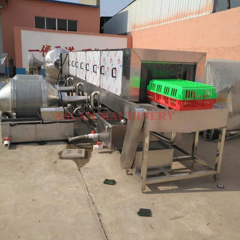 Poultry Plastic Box Cleaning Machine/Egg Crates Washer Cleaner/Plastic Chicken Cages Slats Washing Machine