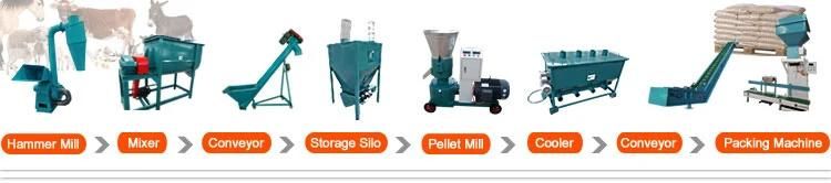 600-800kg/H Farm Use Rice Husk Animal Pellets Machinery