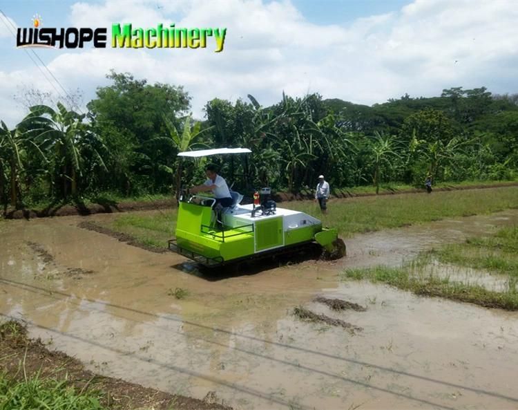 Wubota Machinery Water Field Use Crawler Rubber Track Cultivator for Sale in Sri Lanka