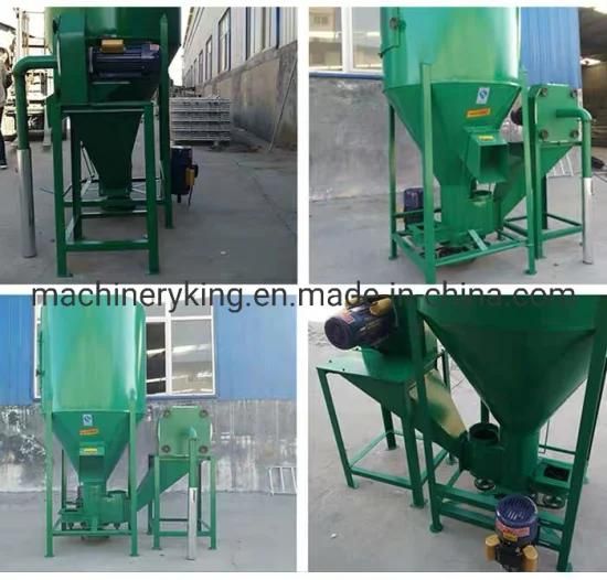 Vertical Poultry Feed Crusher and Mixer/ 1500kg Feed Crusher Mixer Combine Machine
