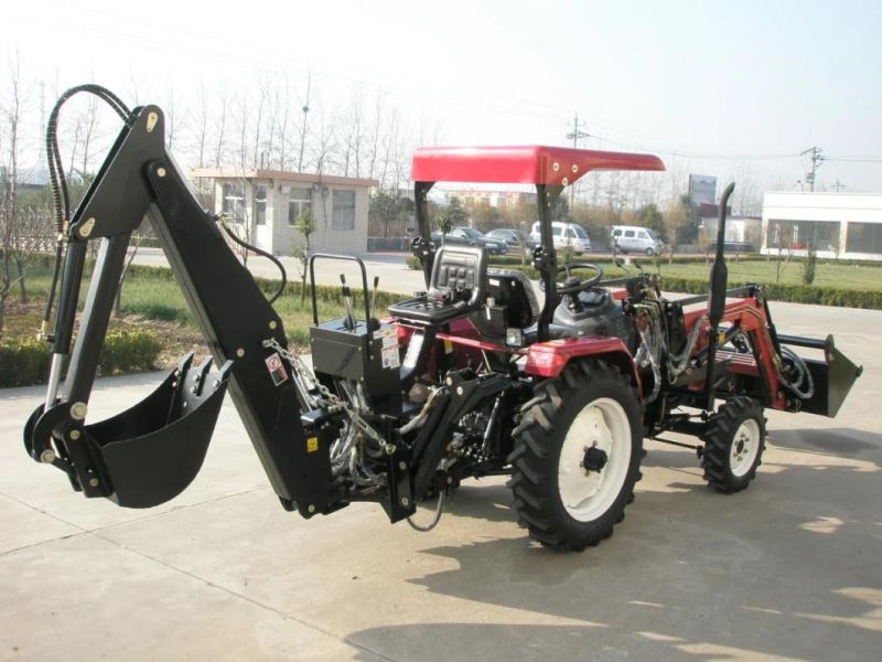 Lw-7 Back Hoe and Front End of Loader Tractor Matched with Ce