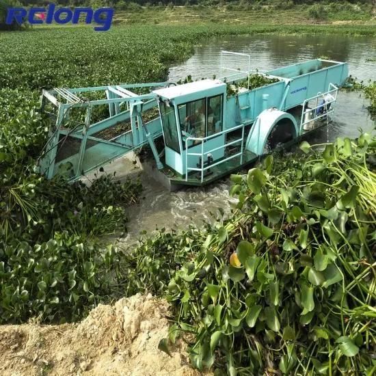 Aquatic Weed Water Hyacinth Floating Garbage Ship