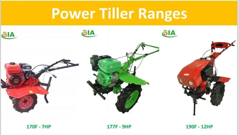 12HP Multi-Function Hand Weeder Mini Walking Tractor Power Tiller