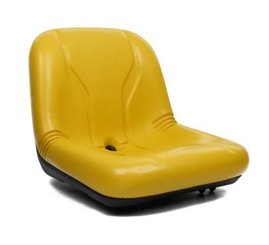 Fully Waterproof Vinyl Flip Forward Yellow Replacement Lawn Tractor Seat with Pivot Pin ...