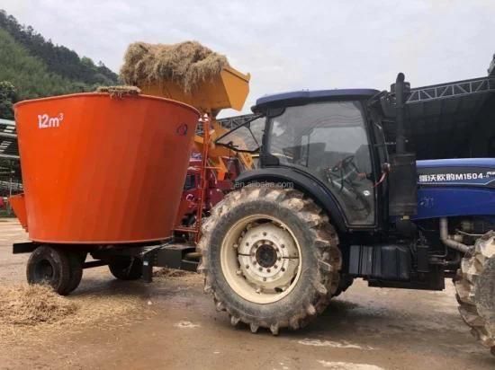 Vertical Type Tmr Cattle Poultry Feed Grinder and Mixer for Cattle Farm